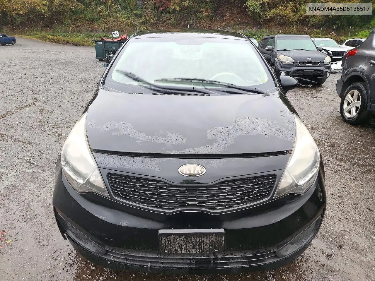 2013 KIA RIO VIN KNADM4A35D6136517 — фото 5