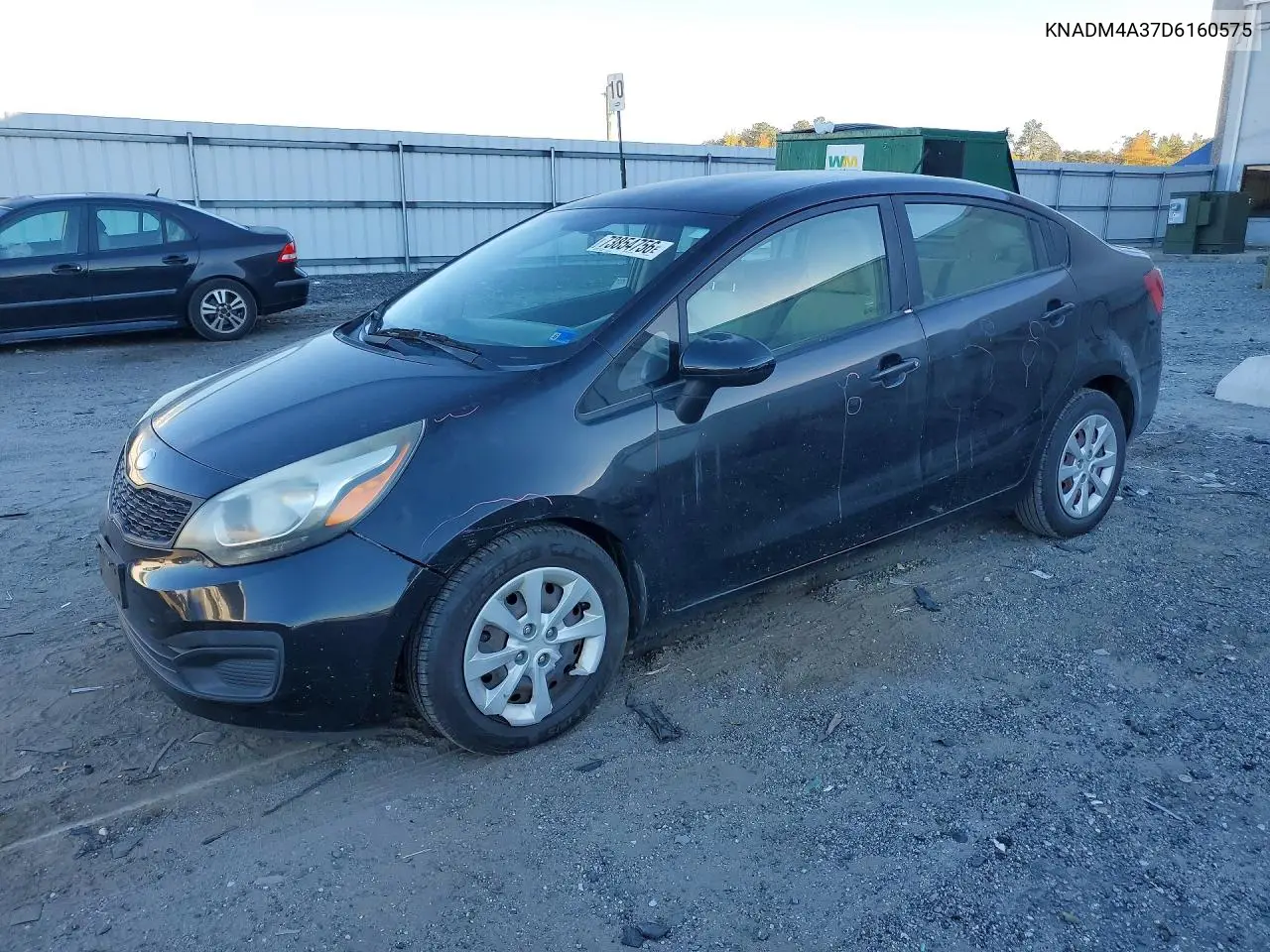 KIA RIO 2013, VIN KNADM4A37D6160575
