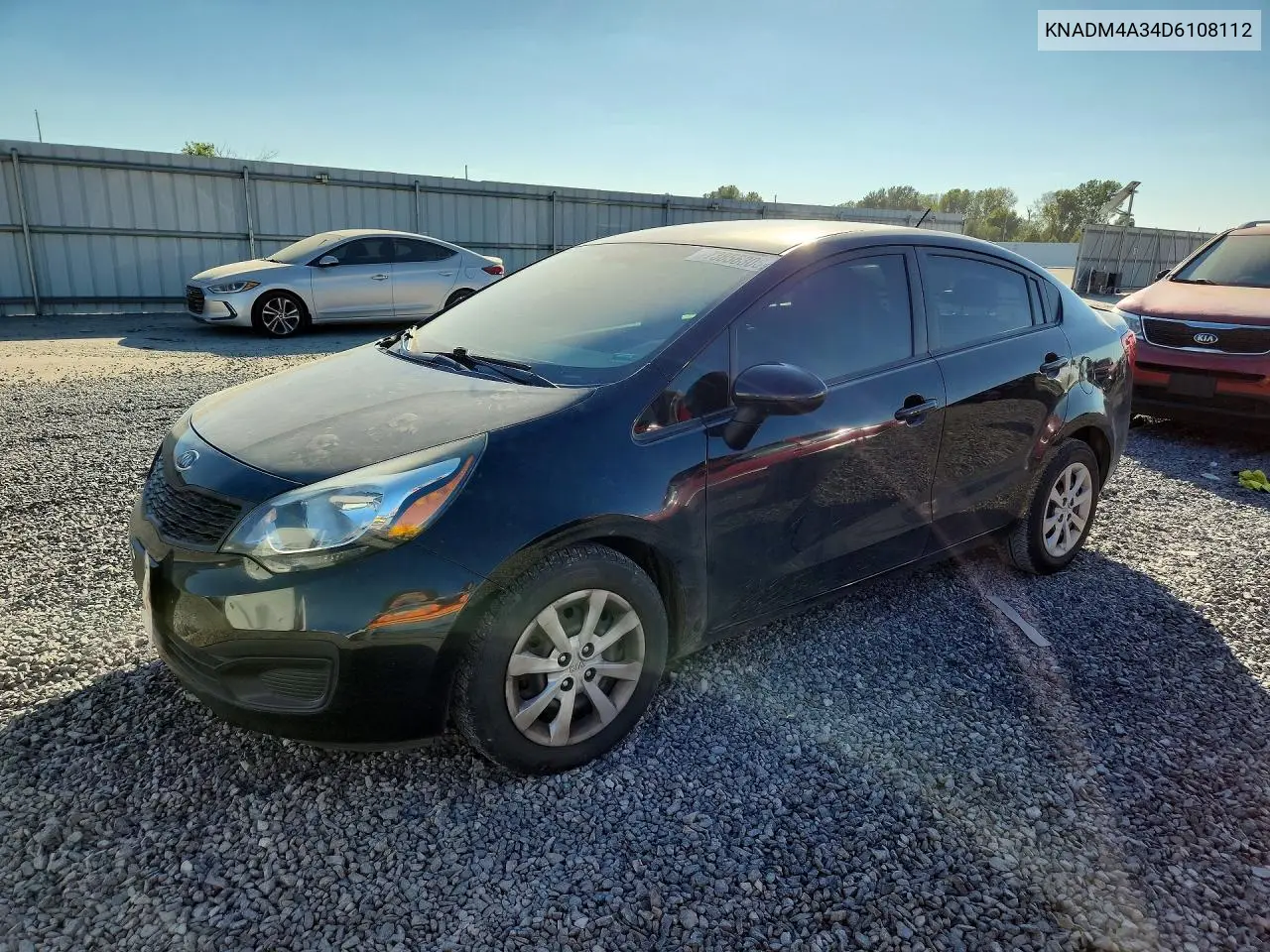 KIA RIO 2013, VIN KNADM4A34D6108112