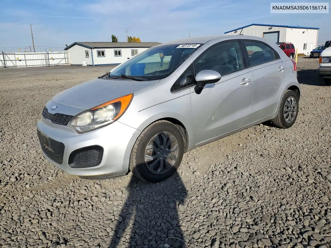 KIA RIO 2013, VIN KNADM5A35D6156174