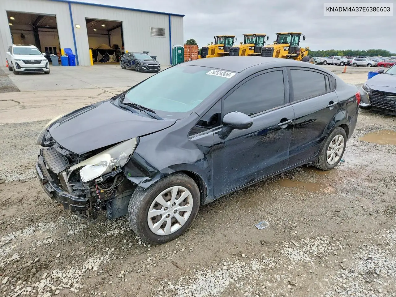 KIA RIO 2014, VIN KNADM4A37E6386603