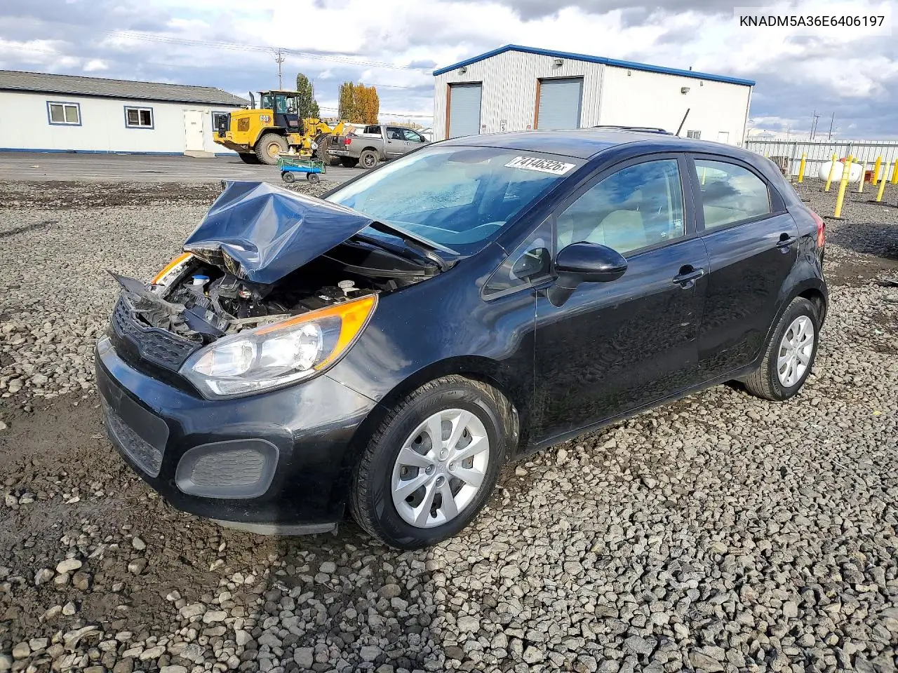 KIA RIO 2014, VIN KNADM5A36E6406197