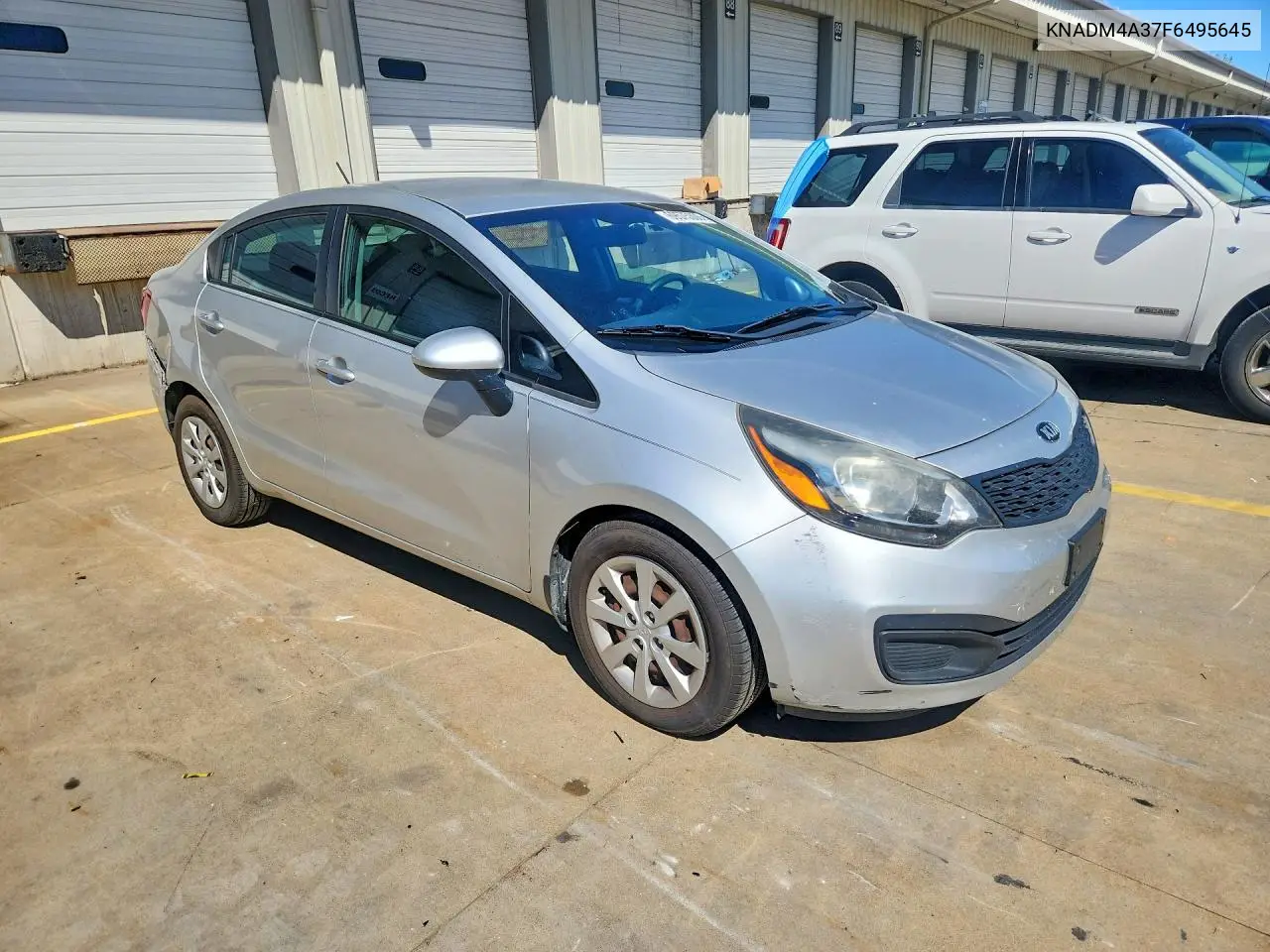 2015 KIA RIO VIN KNADM4A37F6495645 — фото 4