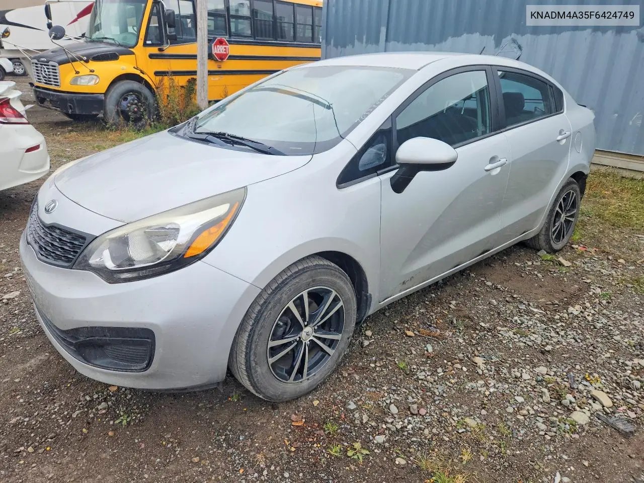 KIA RIO 2015, VIN KNADM4A35F6424749