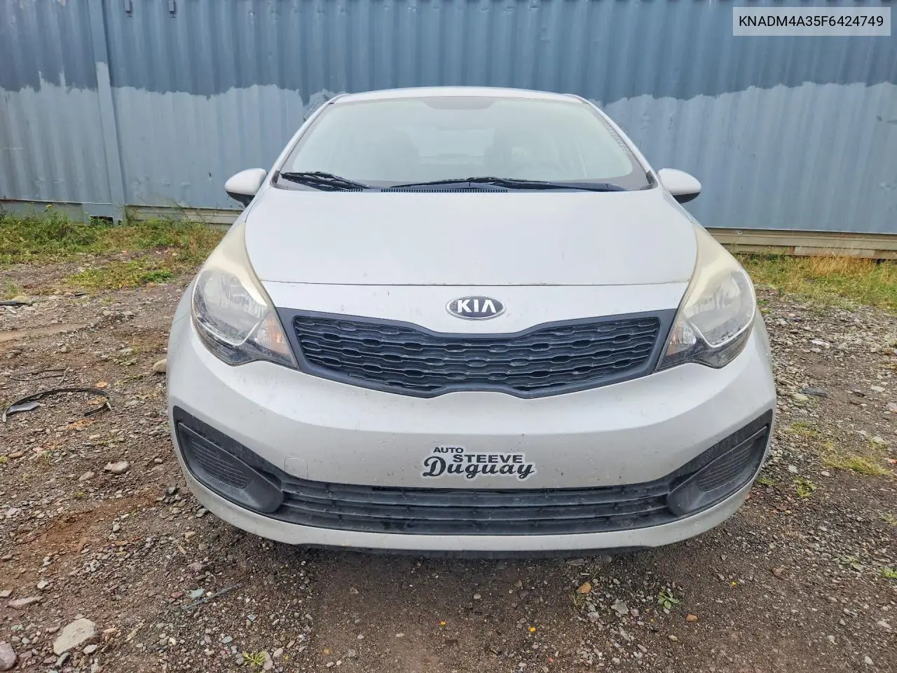 2015 KIA RIO VIN KNADM4A35F6424749 — фото 5