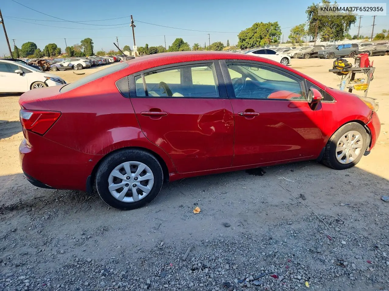 2015 KIA RIO VIN KNADM4A37F6529356 — фото 3