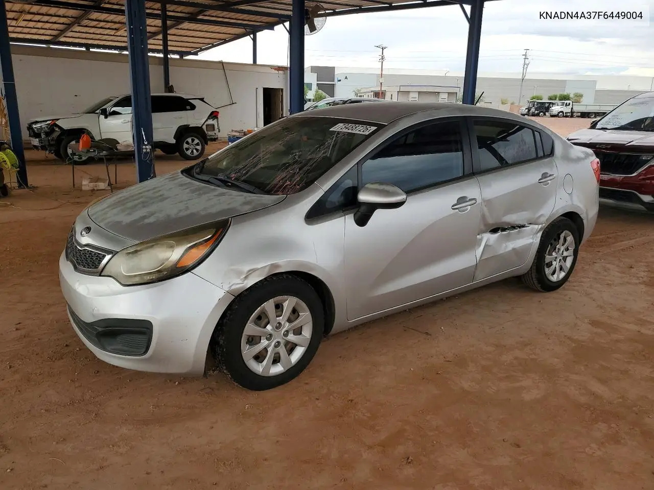 KIA RIO 2015, VIN KNADN4A37F6449004