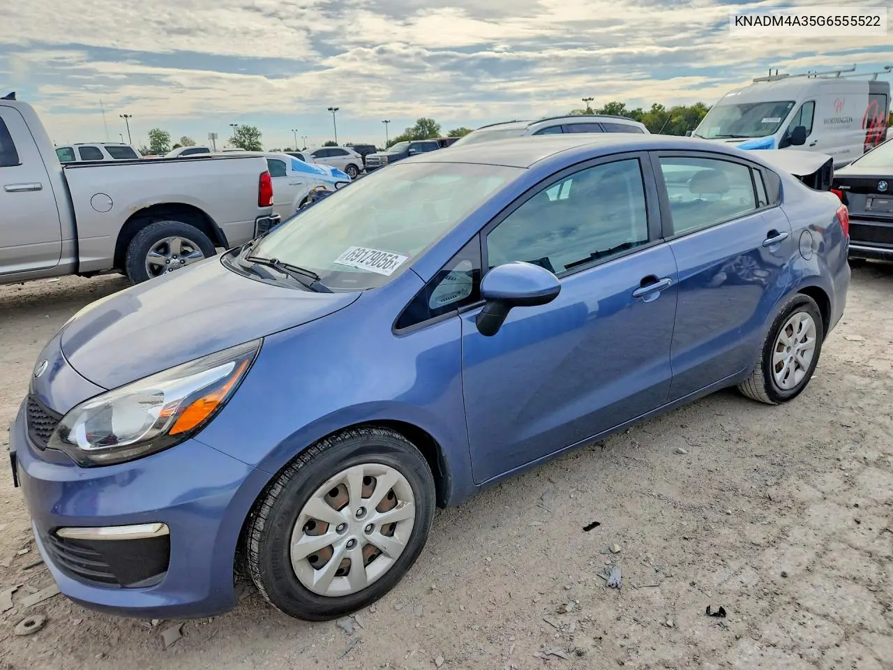 KIA RIO 2016, VIN KNADM4A35G6555522