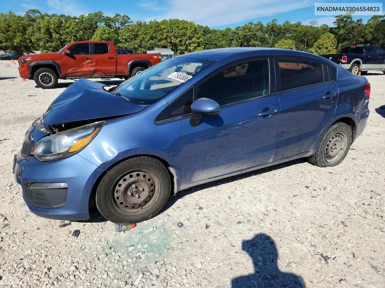 KIA RIO 2016, VIN KNADM4A33G6554823