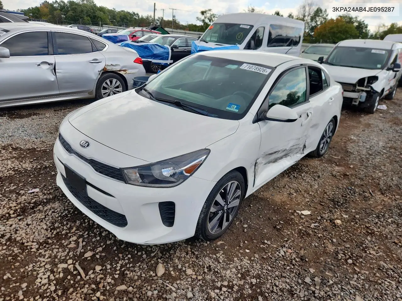 KIA RIO 2018, VIN 3KPA24AB4JE095287