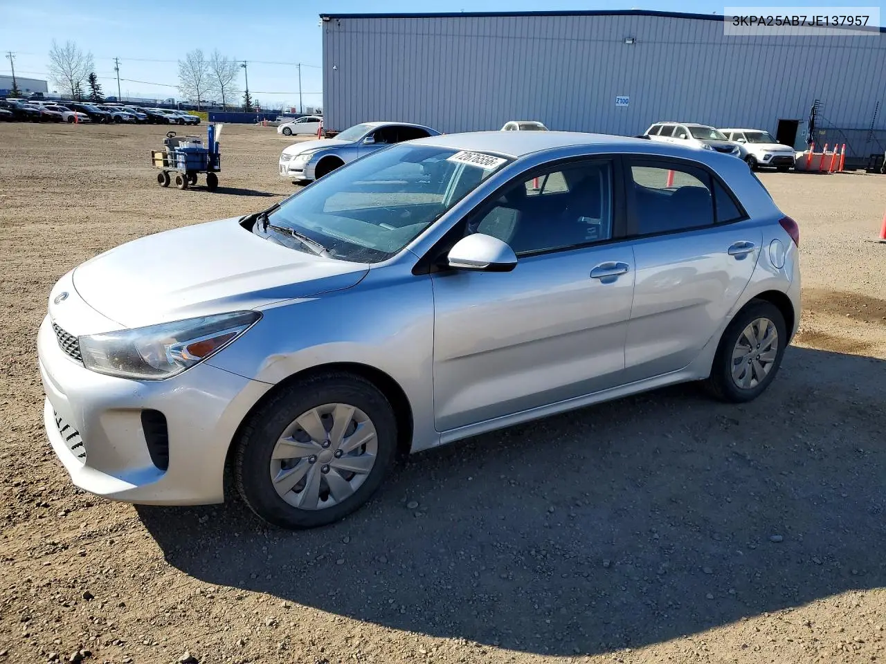 KIA RIO 2018, VIN 3KPA25AB7JE137957