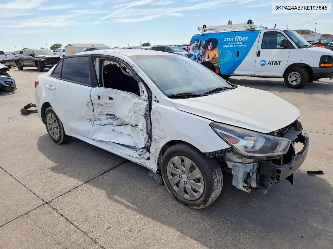 2019 KIA RIO VIN 3KPA24AB7KE197846 — фото 4