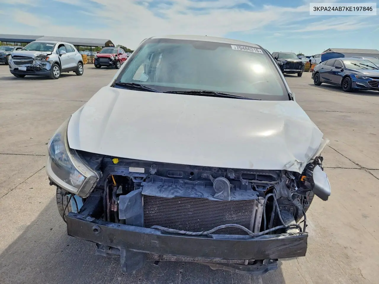 2019 KIA RIO VIN 3KPA24AB7KE197846 — фото 5
