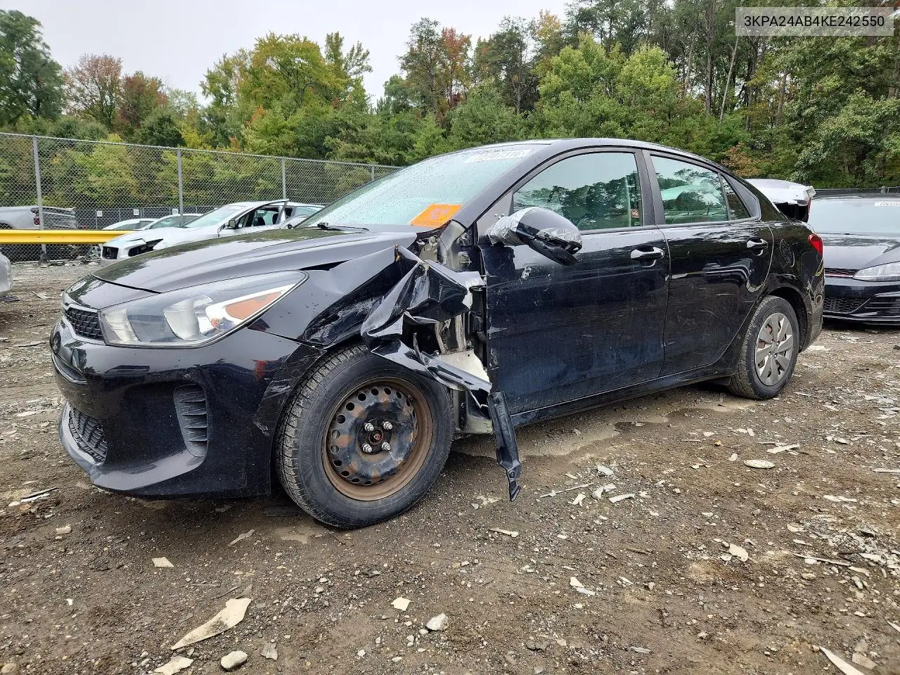 KIA RIO 2019, VIN 3KPA24AB4KE242550