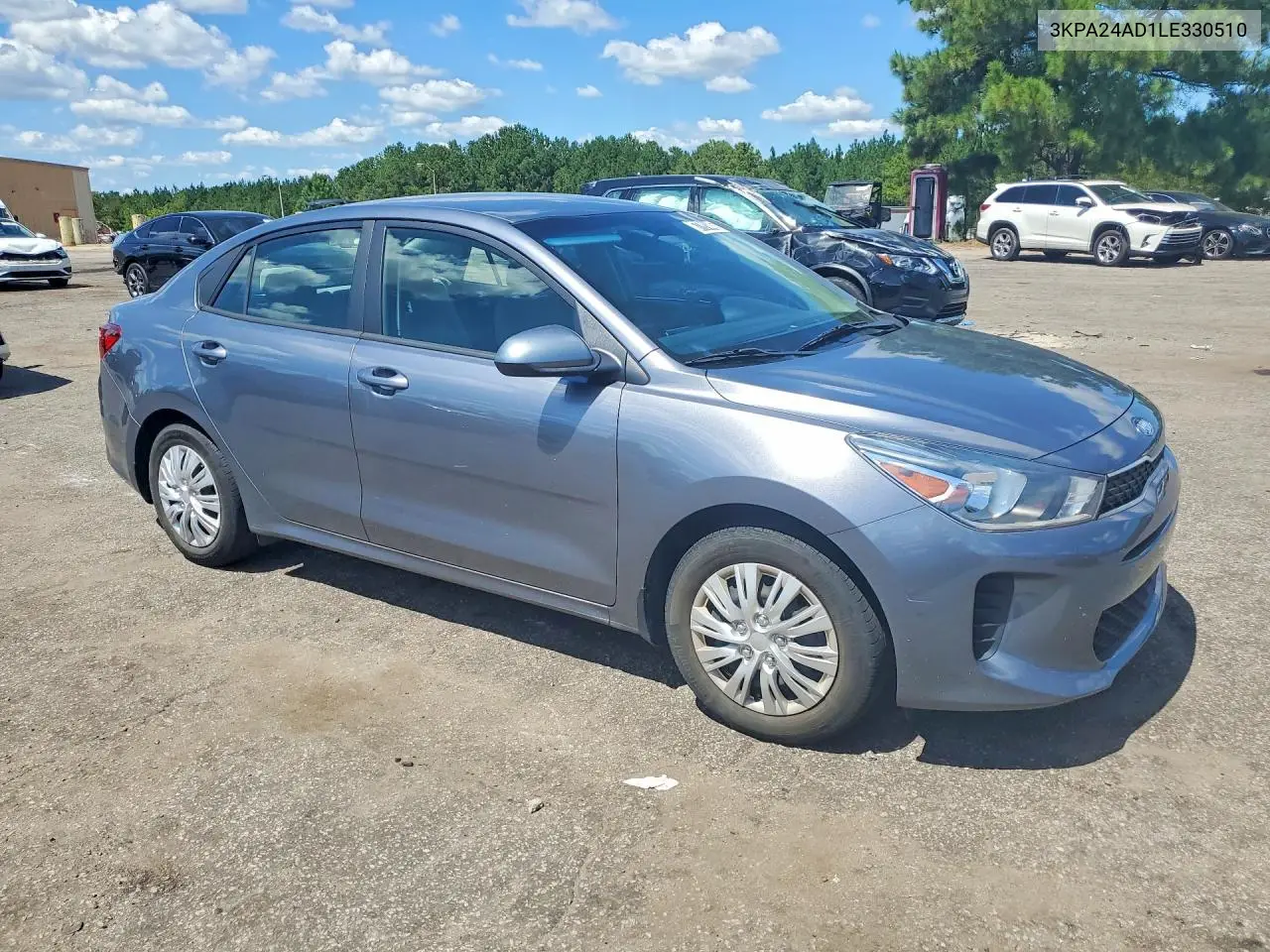 2020 KIA RIO VIN 3KPA24AD1LE330510 — фото 4