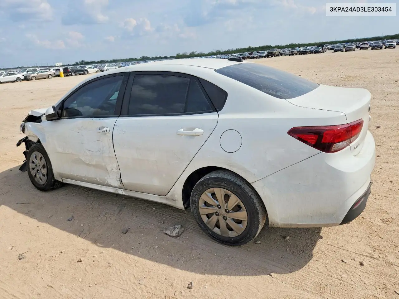 2020 KIA RIO VIN 3KPA24AD3LE303454 — фото 2