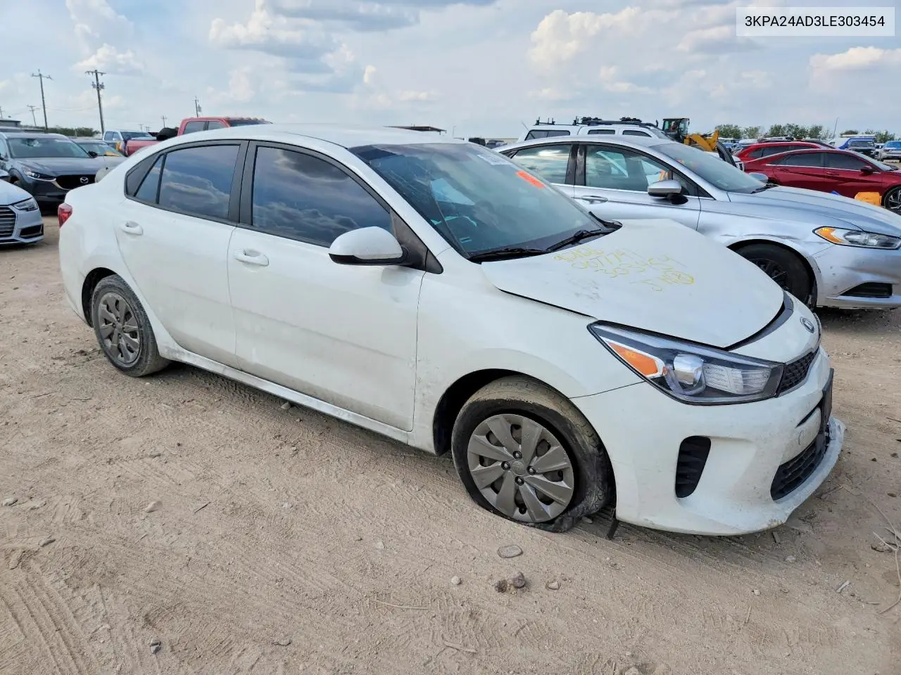 2020 KIA RIO VIN 3KPA24AD3LE303454 — фото 4