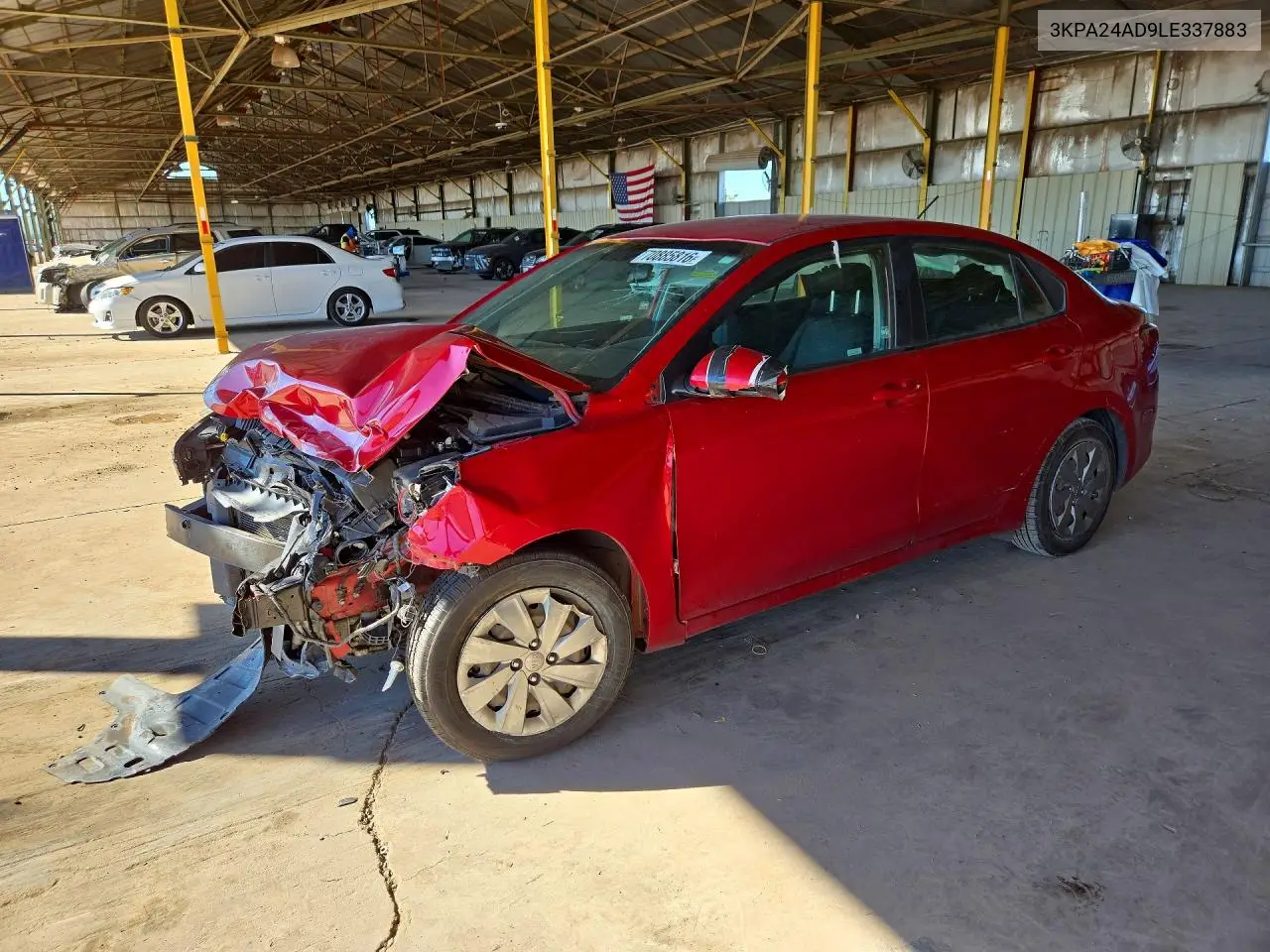 KIA RIO 2020, VIN 3KPA24AD9LE337883