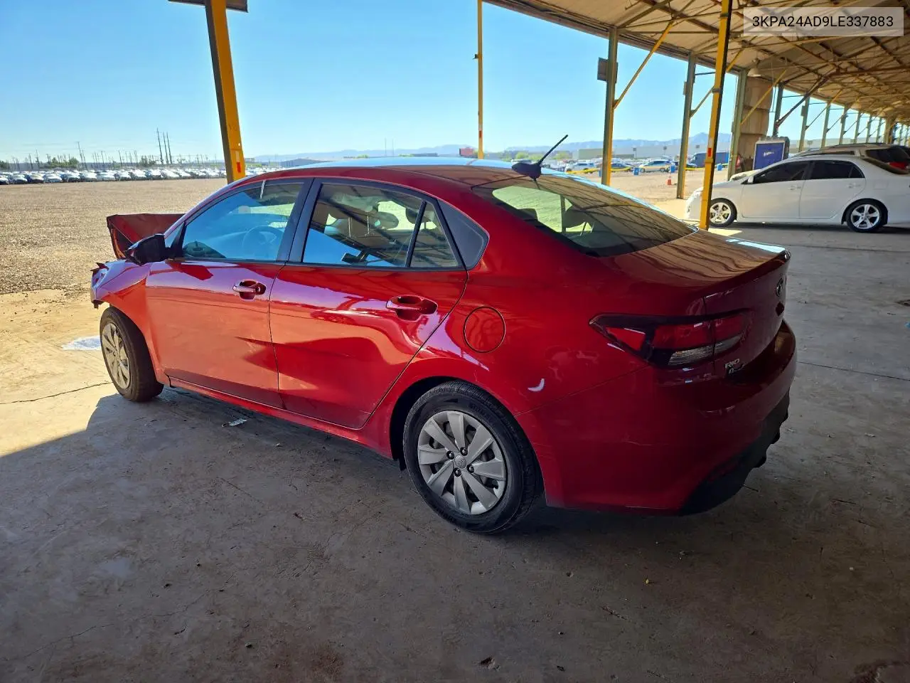 2020 KIA RIO VIN 3KPA24AD9LE337883 — фото 2