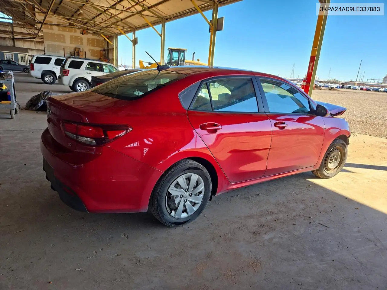 2020 KIA RIO VIN 3KPA24AD9LE337883 — фото 3