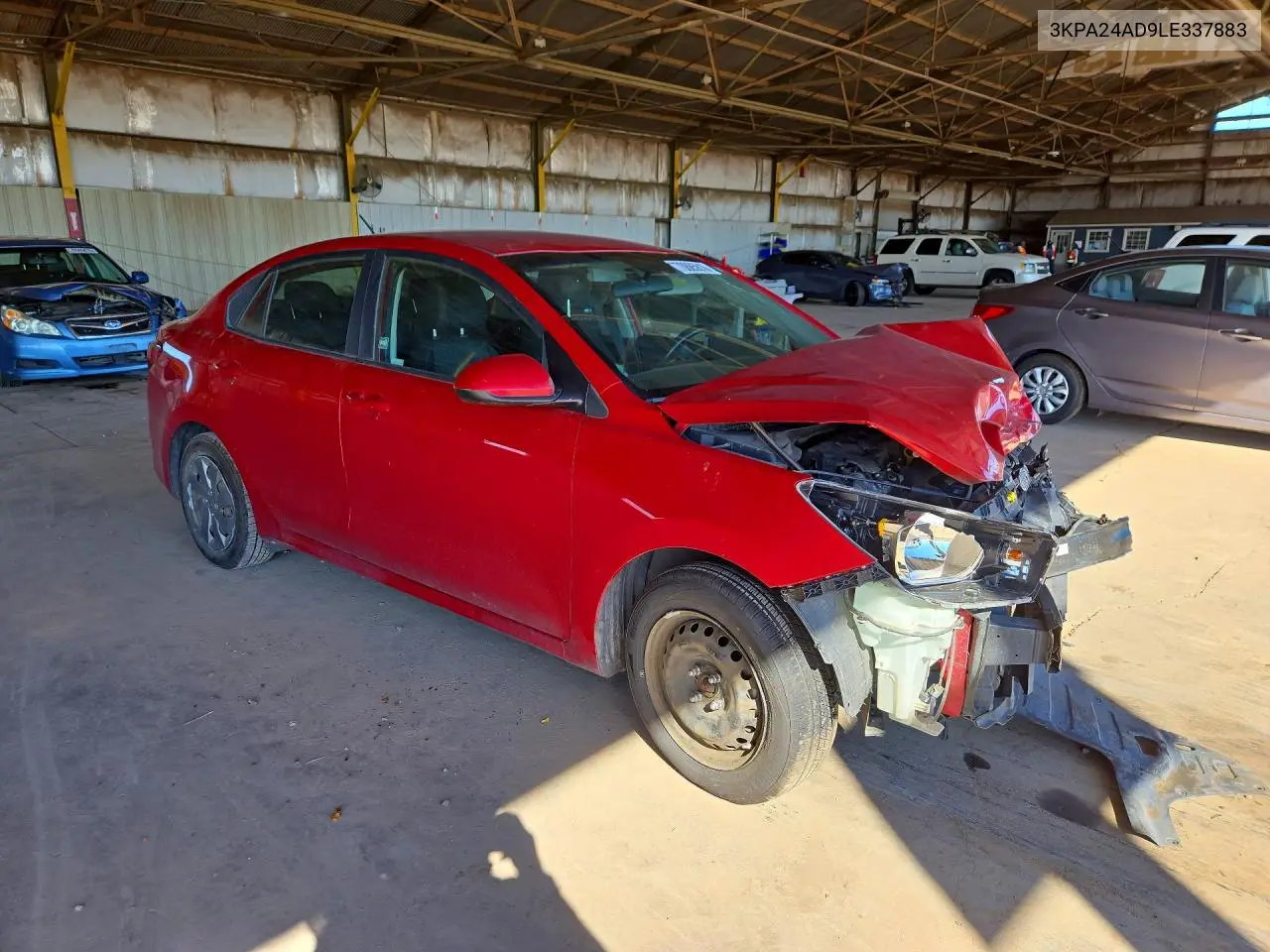 2020 KIA RIO VIN 3KPA24AD9LE337883 — фото 4