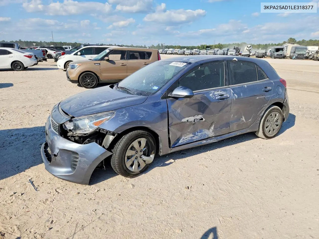 KIA RIO 2020, VIN 3KPA25AD1LE318377