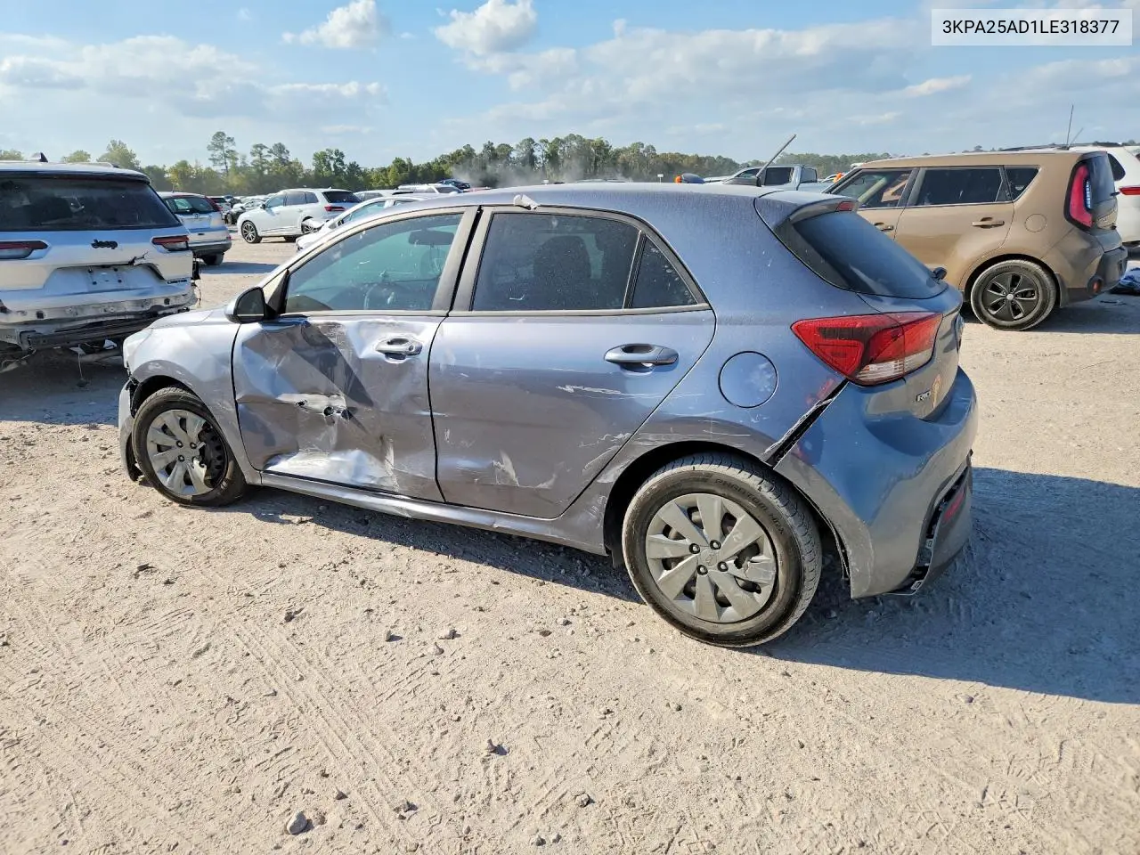 2020 KIA RIO VIN 3KPA25AD1LE318377 — фото 2