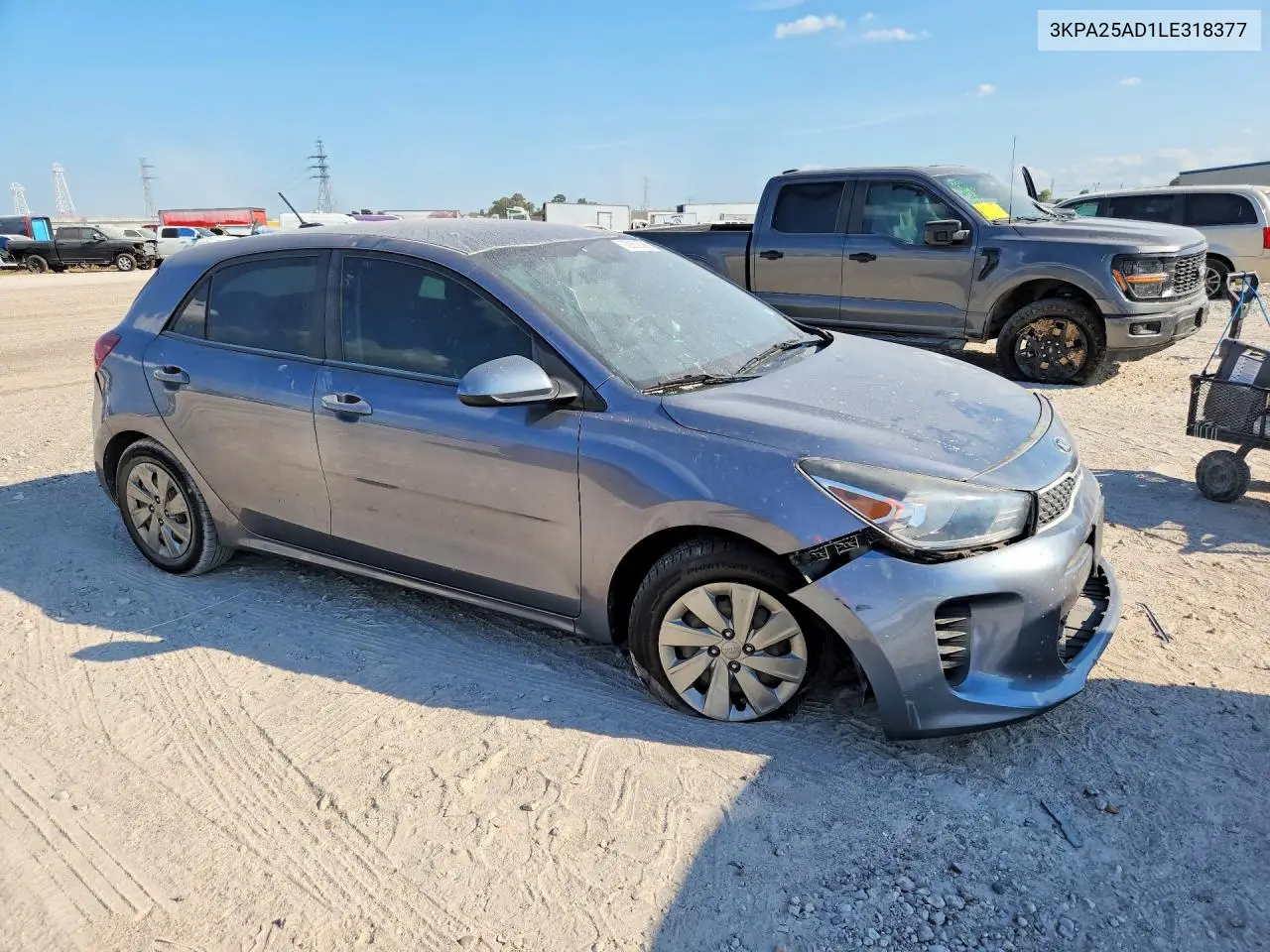 2020 KIA RIO VIN 3KPA25AD1LE318377 — фото 4