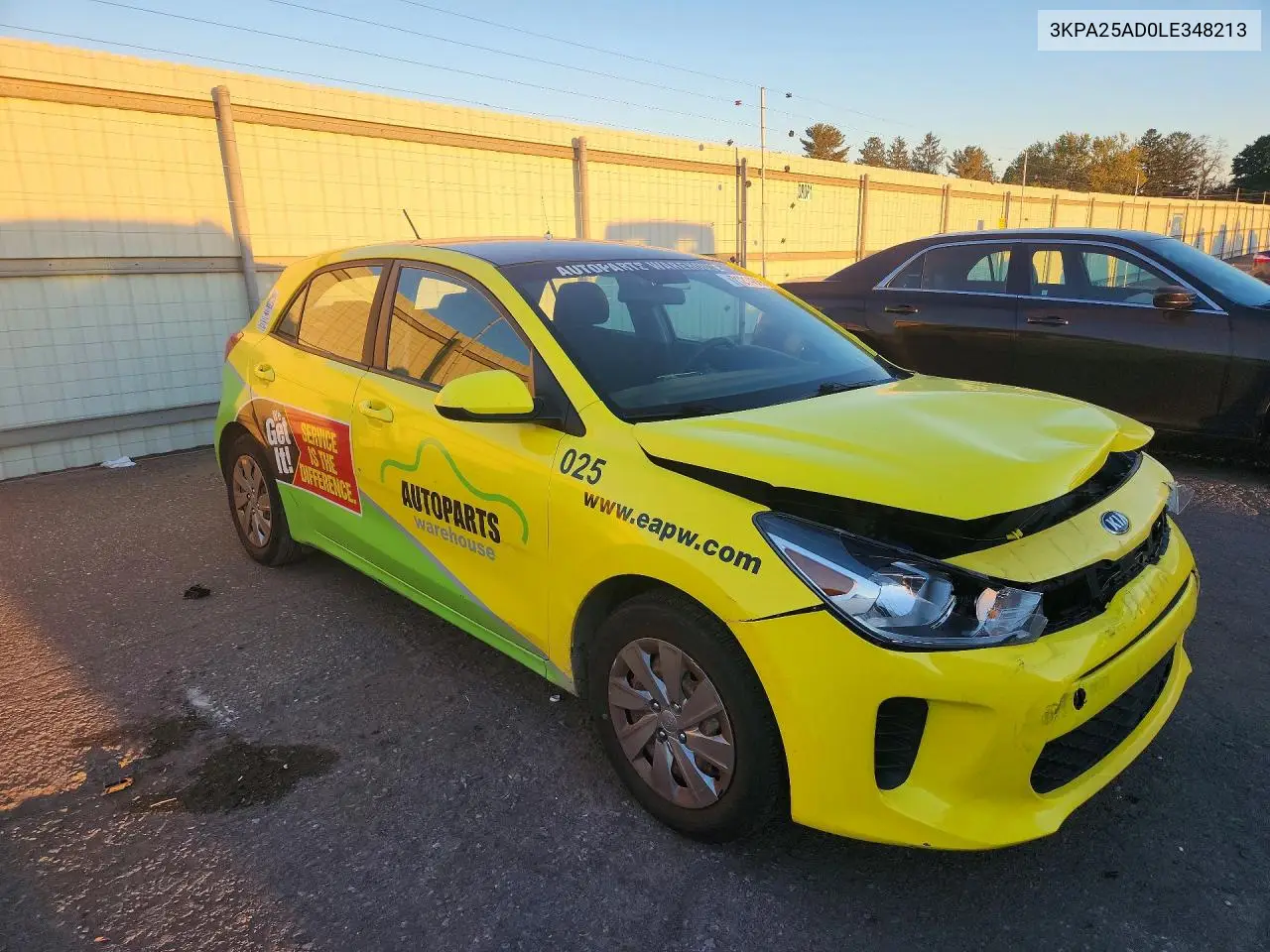 2020 KIA RIO VIN 3KPA25AD0LE348213 — фото 4