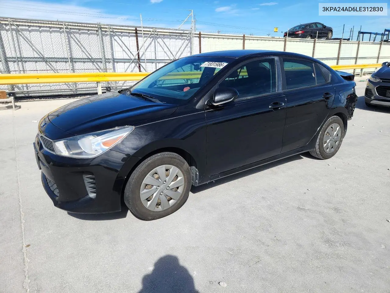 KIA RIO 2020, VIN 3KPA24AD6LE312830