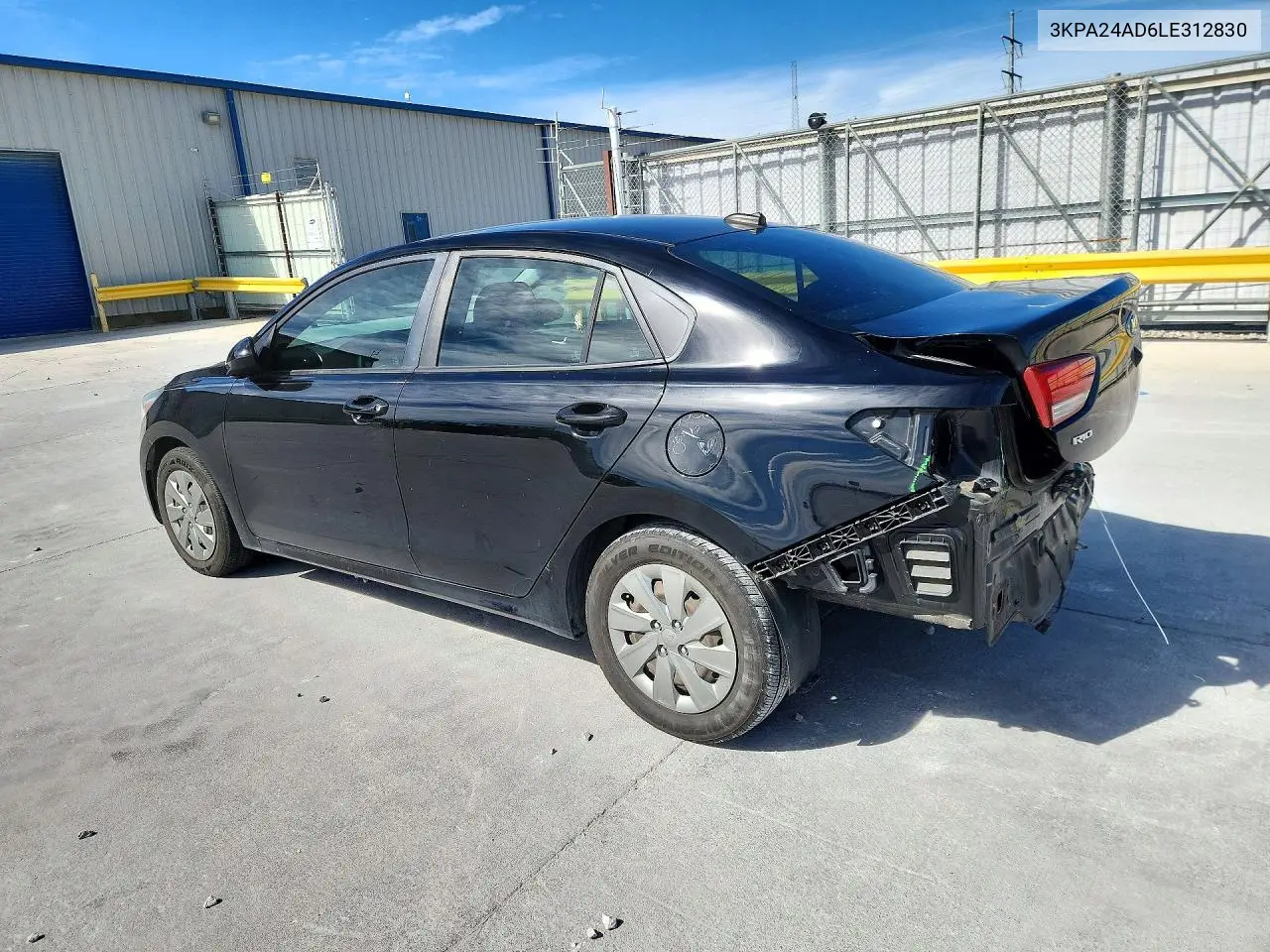 2020 KIA RIO VIN 3KPA24AD6LE312830 — фото 2