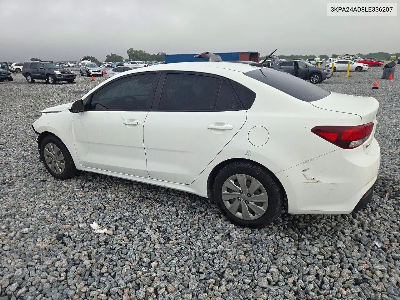 2020 KIA RIO VIN 3KPA24AD8LE336207 — фото 2