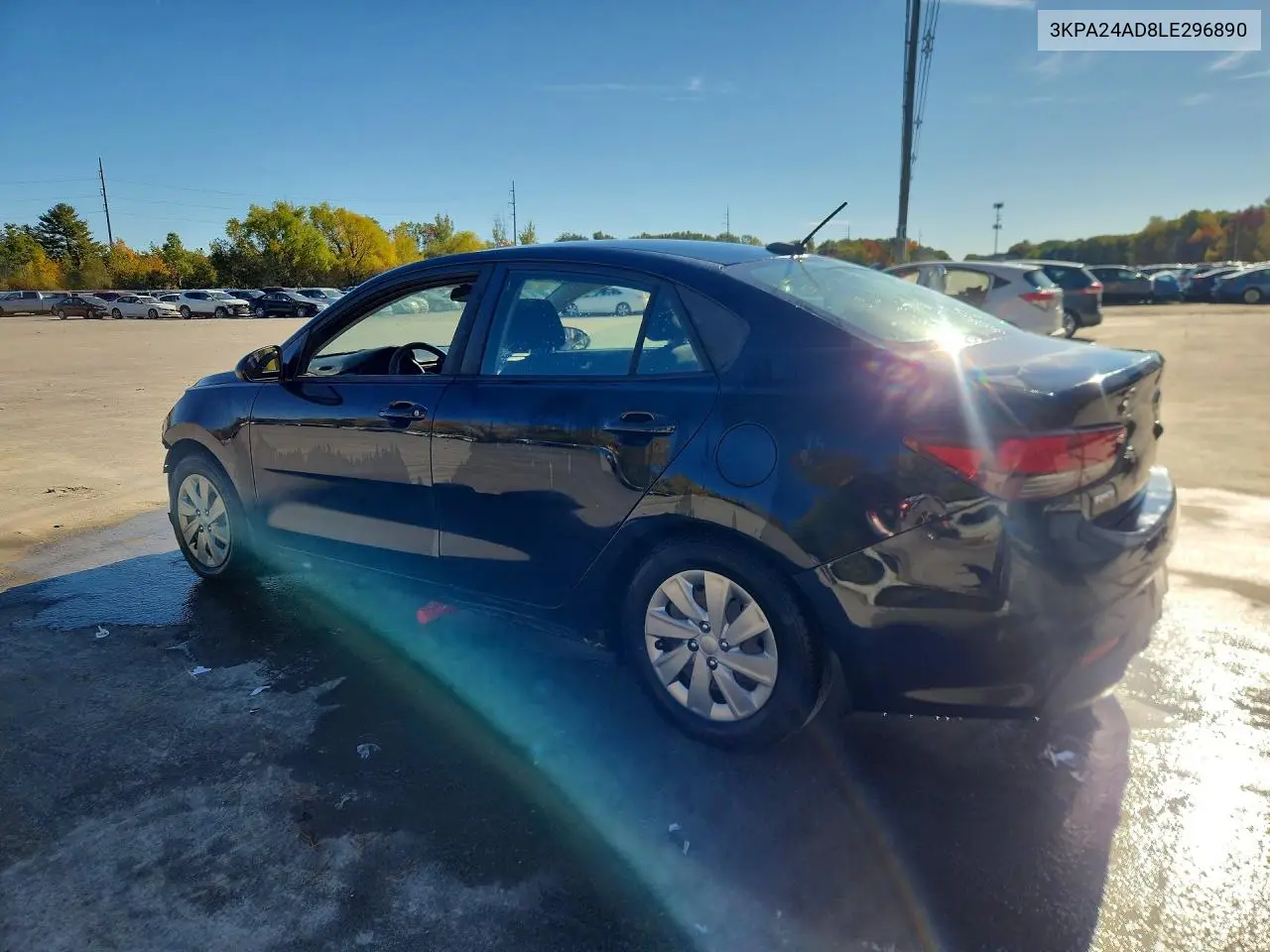 2020 KIA RIO VIN 3KPA24AD8LE296890 — фото 2