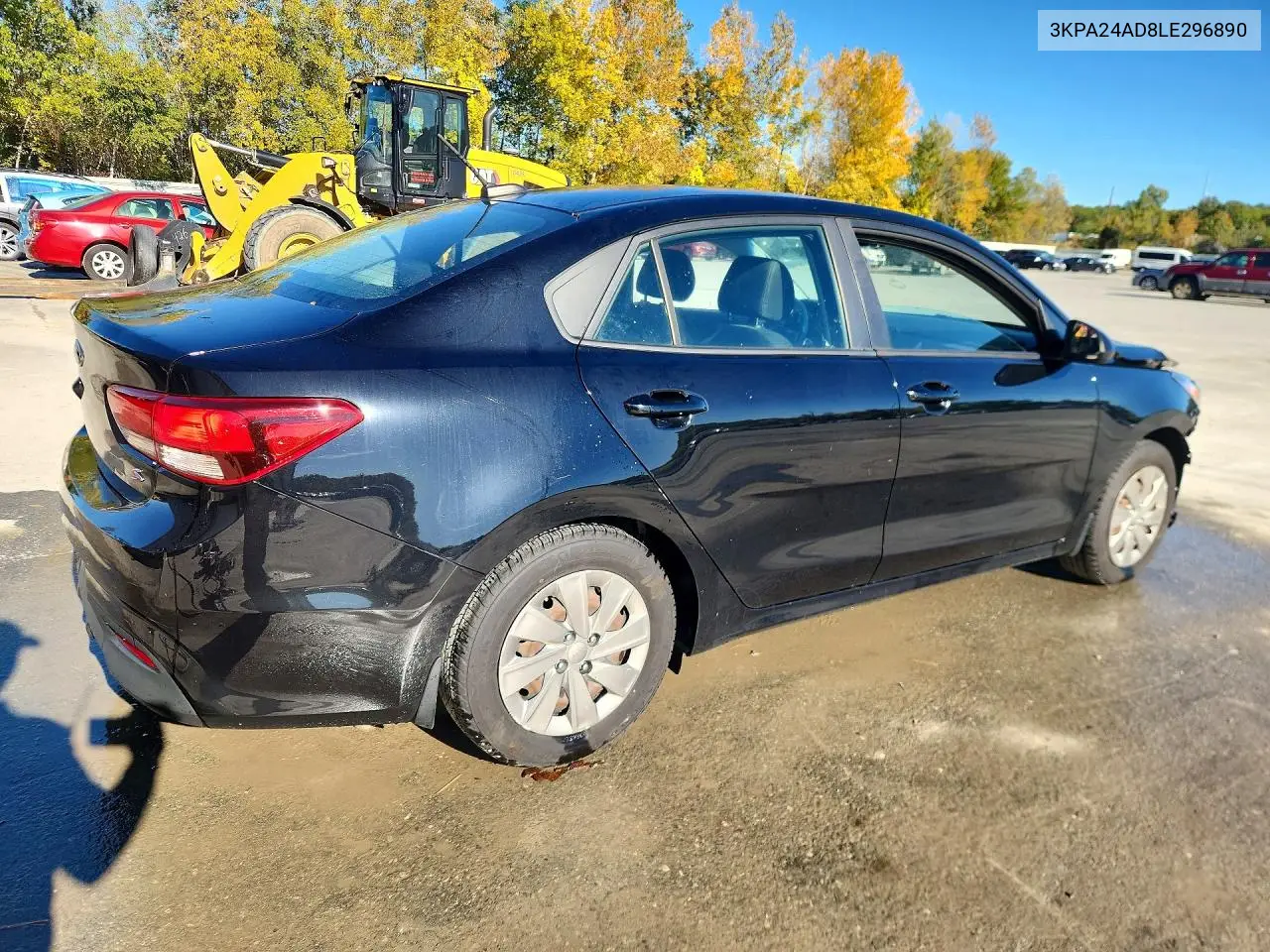 2020 KIA RIO VIN 3KPA24AD8LE296890 — фото 3