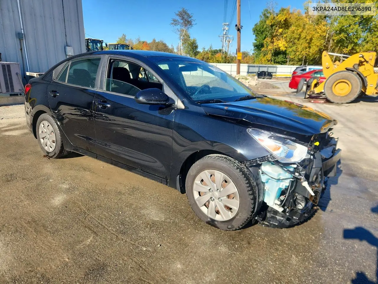 2020 KIA RIO VIN 3KPA24AD8LE296890 — фото 4