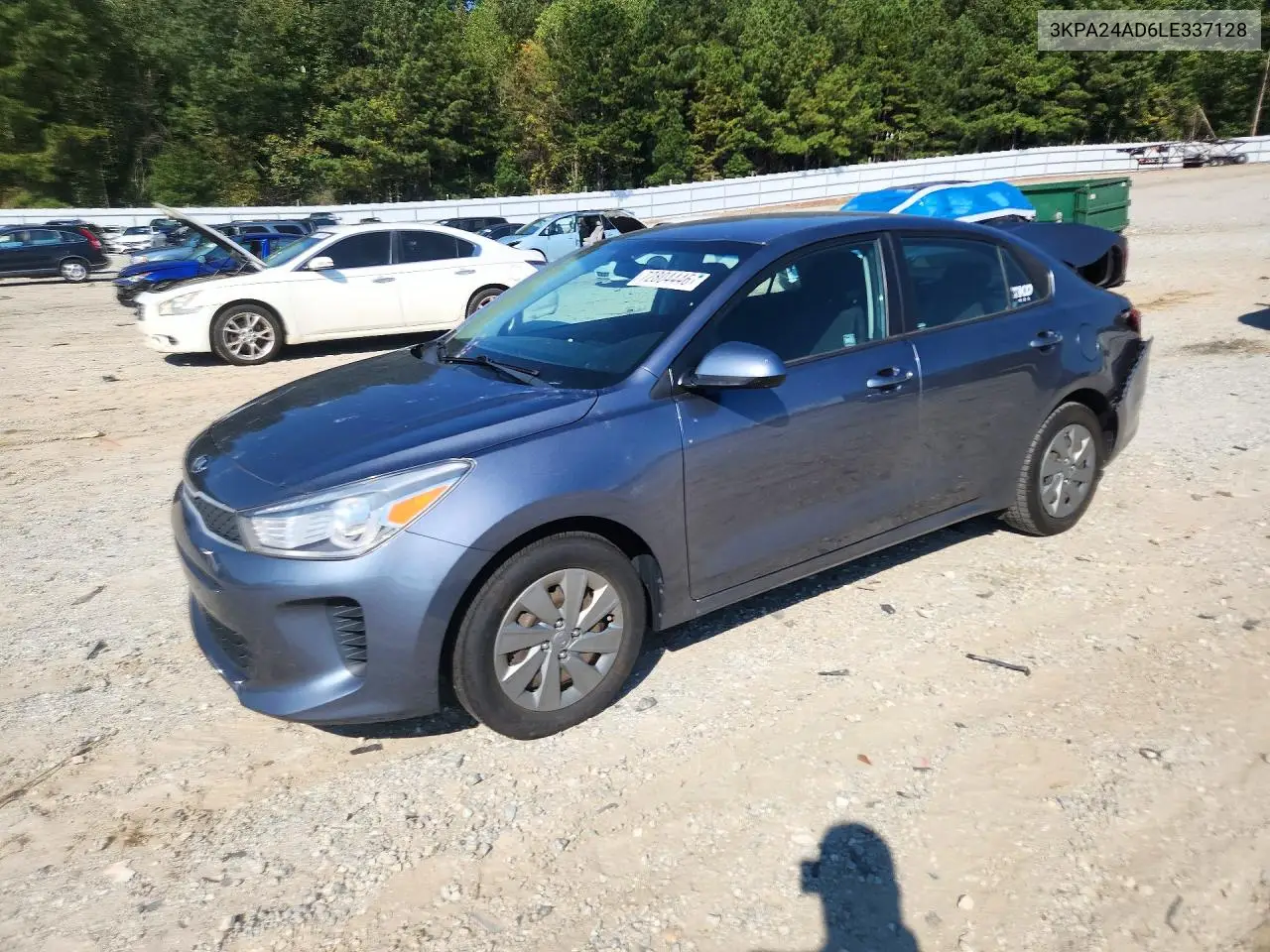 KIA RIO 2020, VIN 3KPA24AD6LE337128
