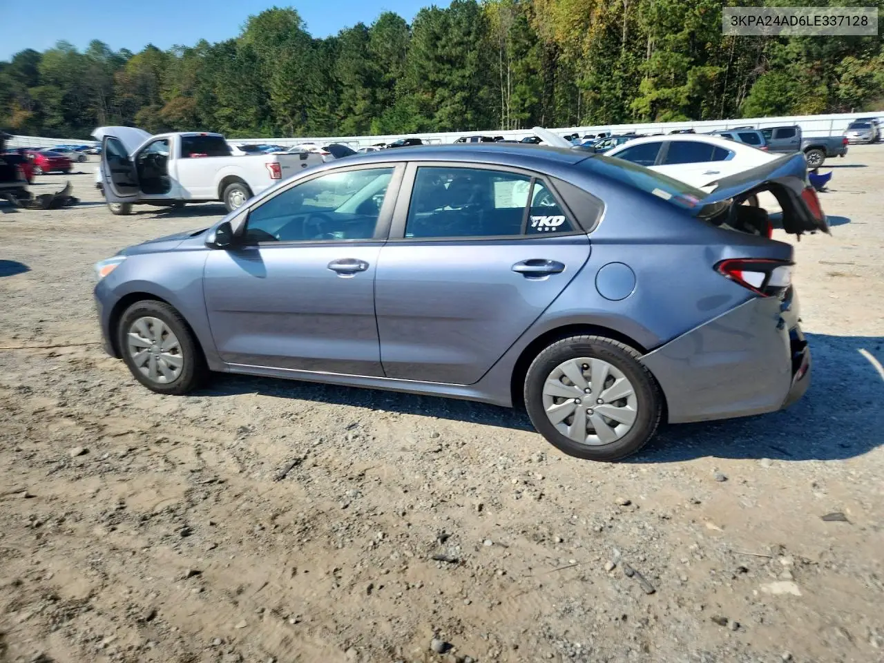 2020 KIA RIO VIN 3KPA24AD6LE337128 — фото 2