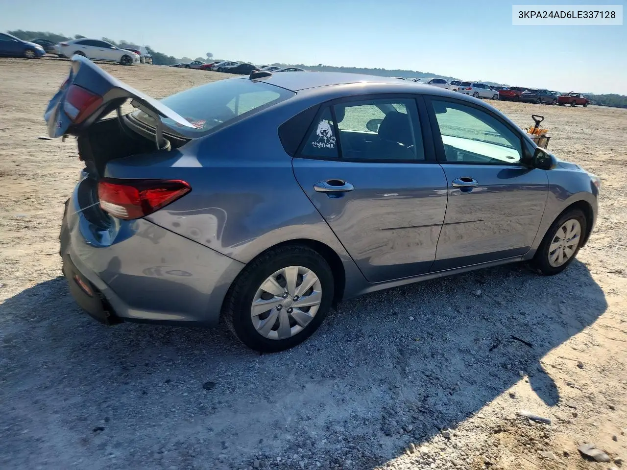 2020 KIA RIO VIN 3KPA24AD6LE337128 — фото 3