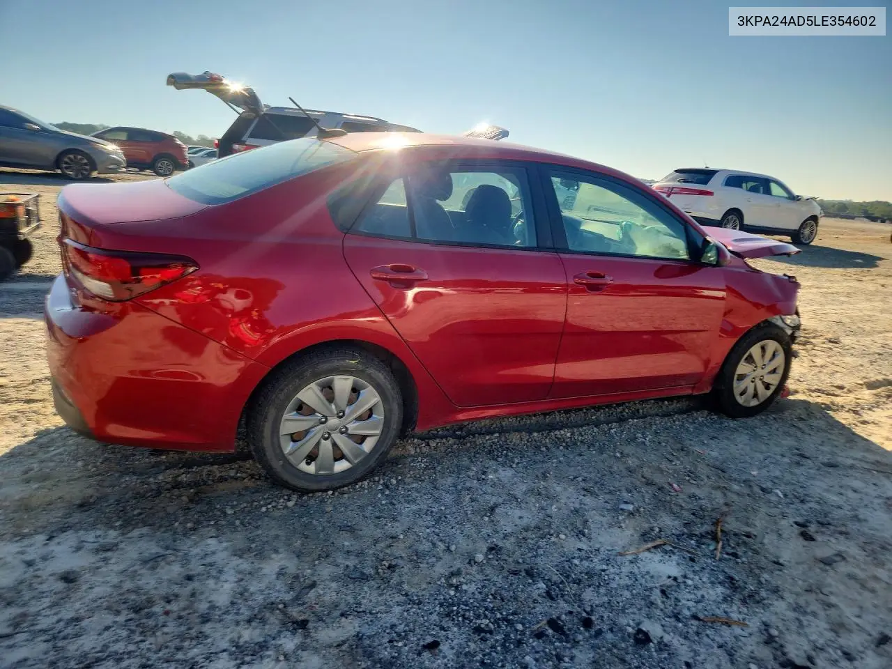 2020 KIA RIO VIN 3KPA24AD5LE354602 — фото 3