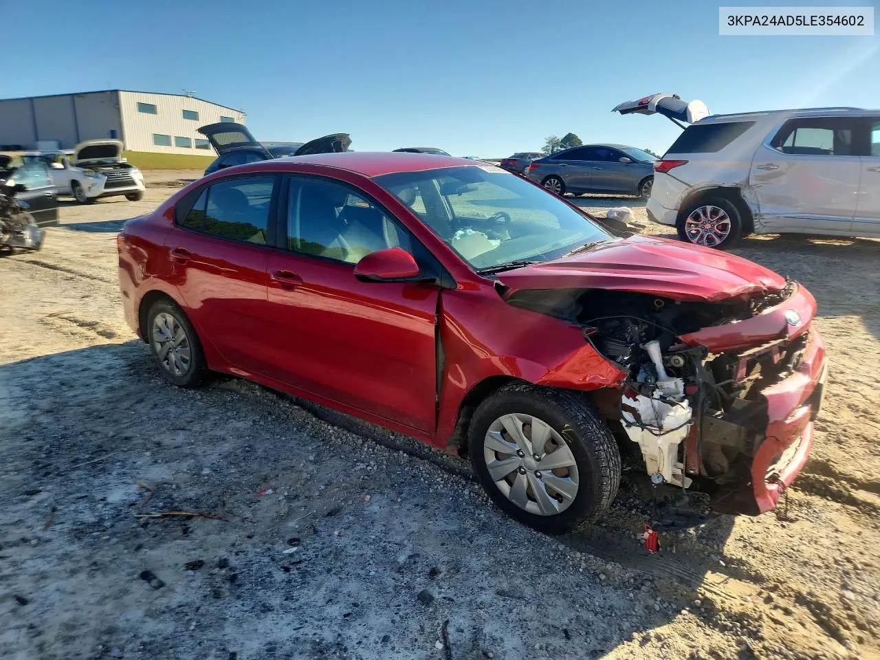 2020 KIA RIO VIN 3KPA24AD5LE354602 — фото 4