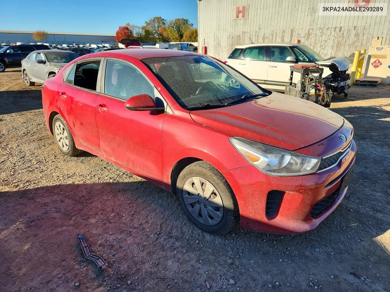 2020 KIA RIO VIN 3KPA24AD6LE293289 — фото 4