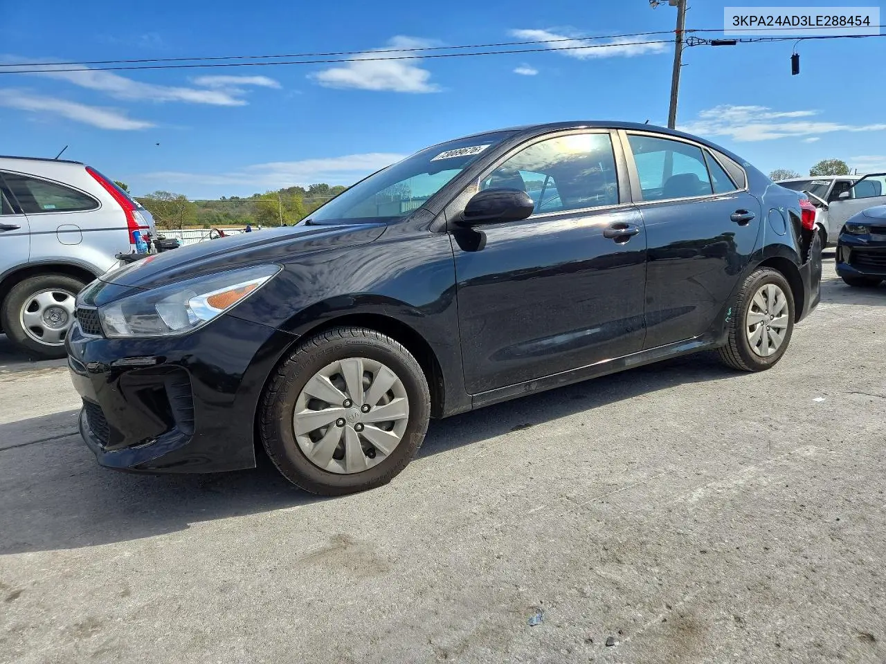 KIA RIO 2020, VIN 3KPA24AD3LE288454
