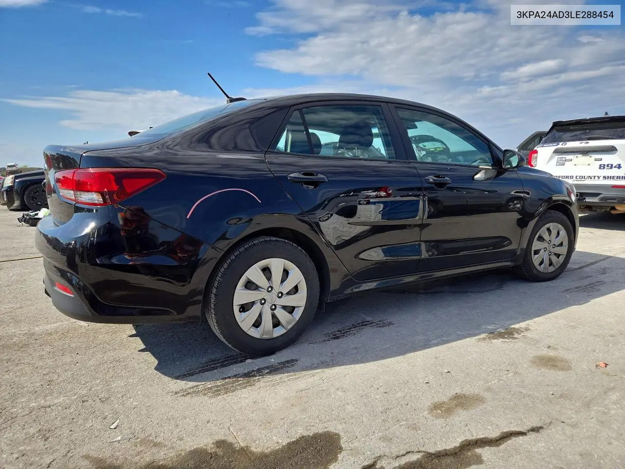 2020 KIA RIO VIN 3KPA24AD3LE288454 — фото 3