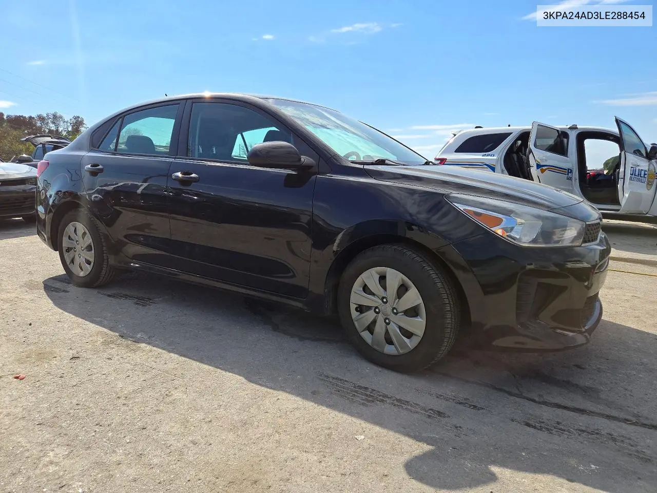2020 KIA RIO VIN 3KPA24AD3LE288454 — фото 4