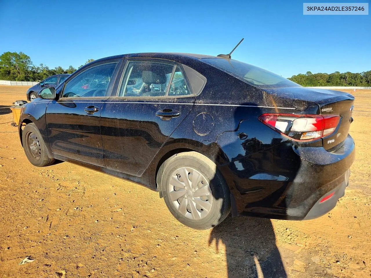 2020 KIA RIO VIN 3KPA24AD2LE357246 — фото 2