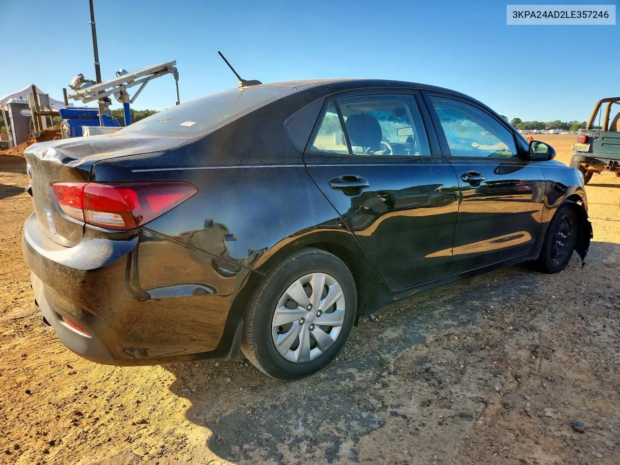 2020 KIA RIO VIN 3KPA24AD2LE357246 — фото 3