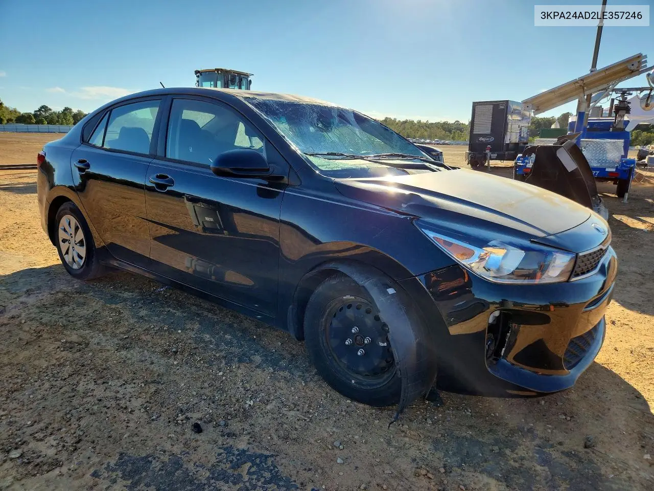 2020 KIA RIO VIN 3KPA24AD2LE357246 — фото 4