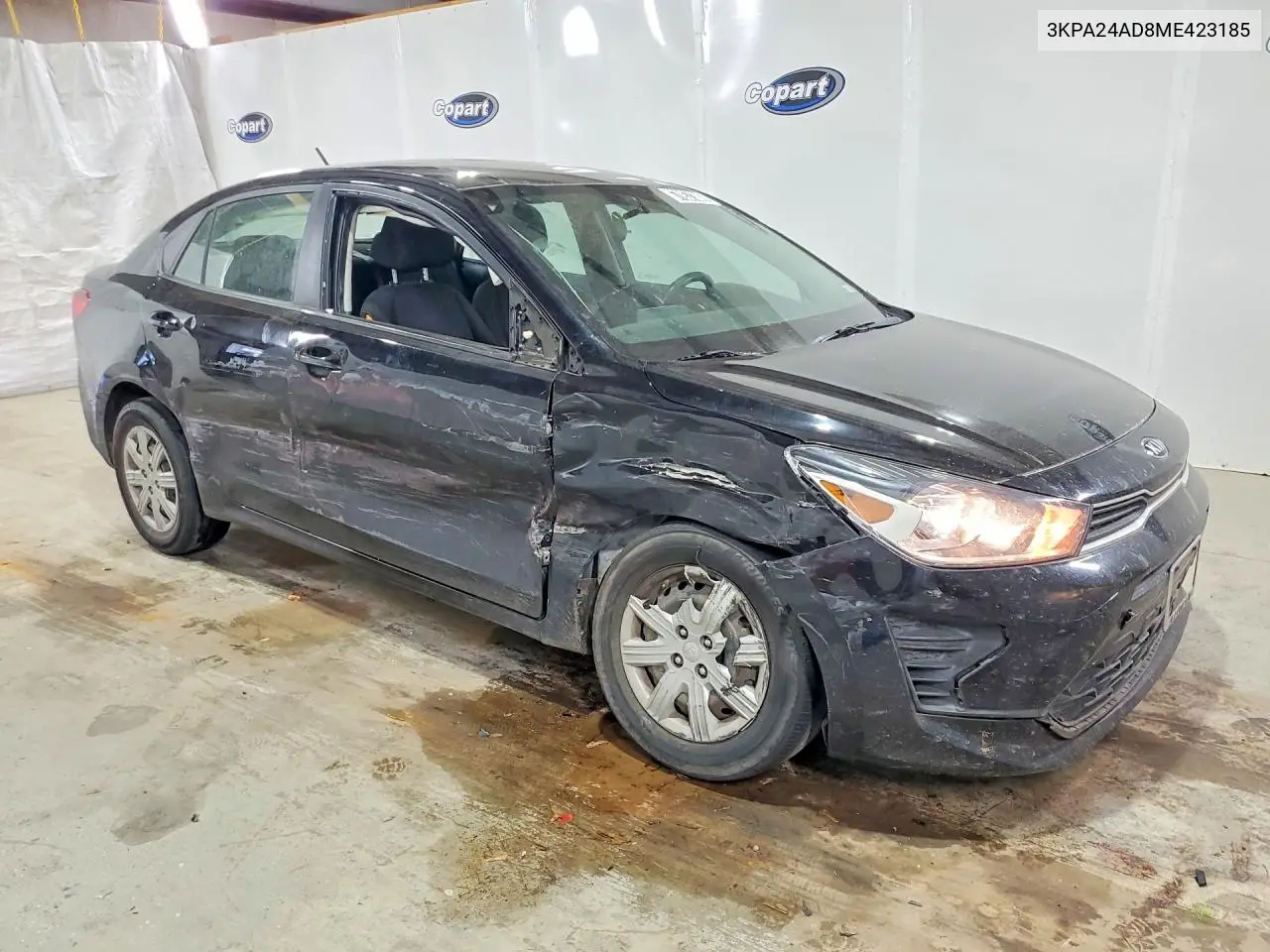 2021 KIA RIO VIN 3KPA24AD8ME423185 — фото 4
