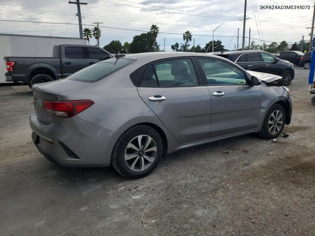 2021 KIA RIO VIN 3KPA24AD3ME395070 — фото 3