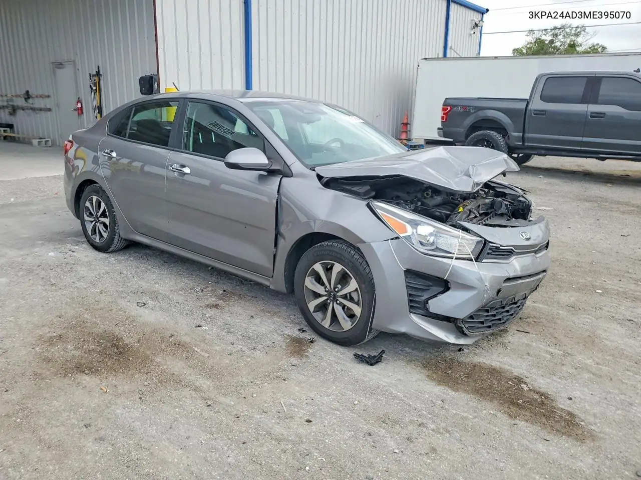 2021 KIA RIO VIN 3KPA24AD3ME395070 — фото 4